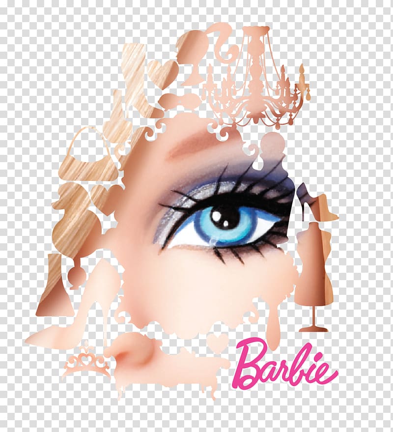 Barbie Poster Eye Doll, Barbie eye transparent background PNG clipart