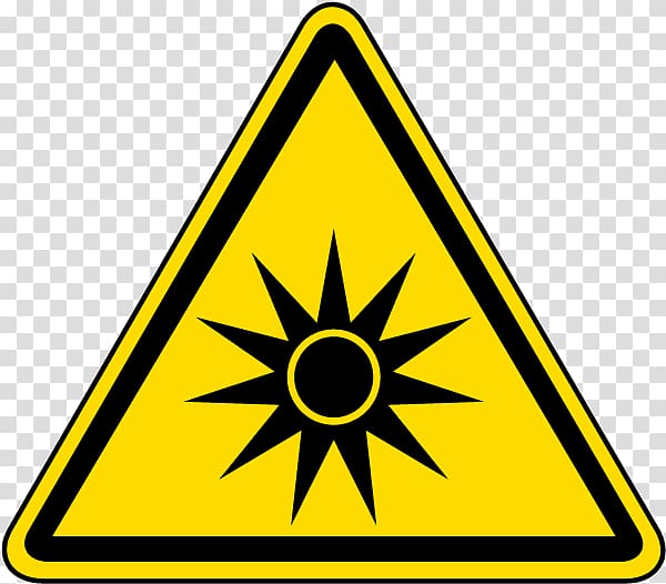 Laser safety Hazard symbol Sign, symbol transparent background PNG clipart