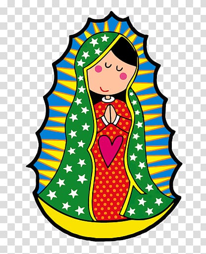 Our Lady of Guadalupe , Our Lady of Guadalupe Mexico Caricature, others transparent background PNG clipart