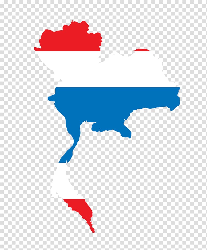 Flag of Thailand Euclidean Illustration, Map transparent background PNG clipart