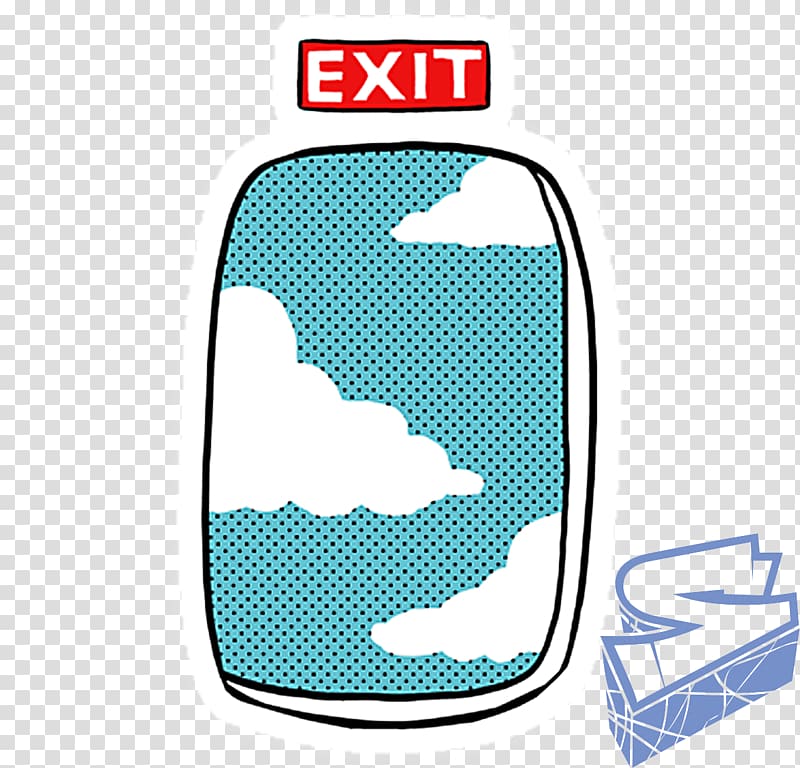 Sticker Humour We Heart It Tumbler, emergency exit transparent background PNG clipart