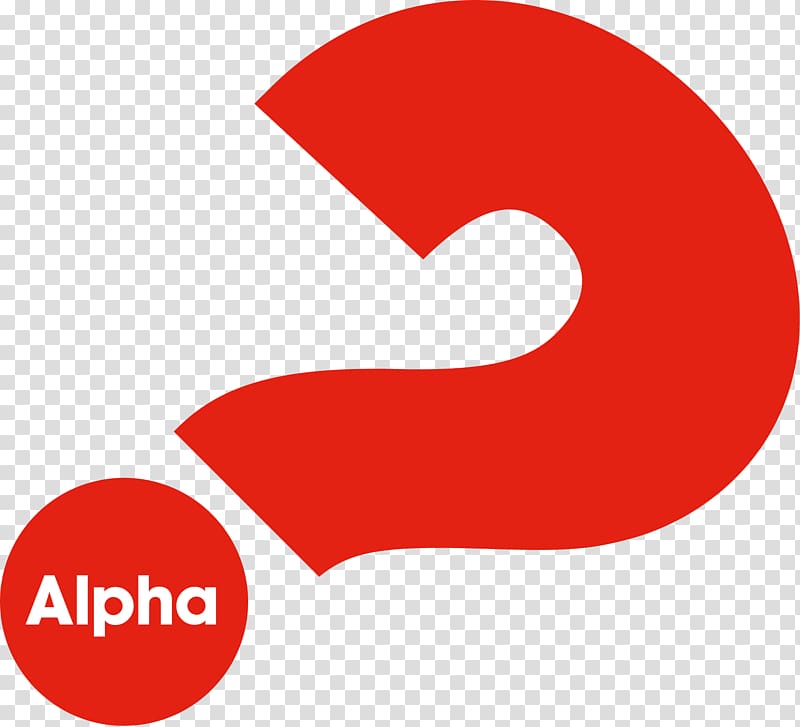 Logo Question mark Alpha course, design transparent background PNG clipart