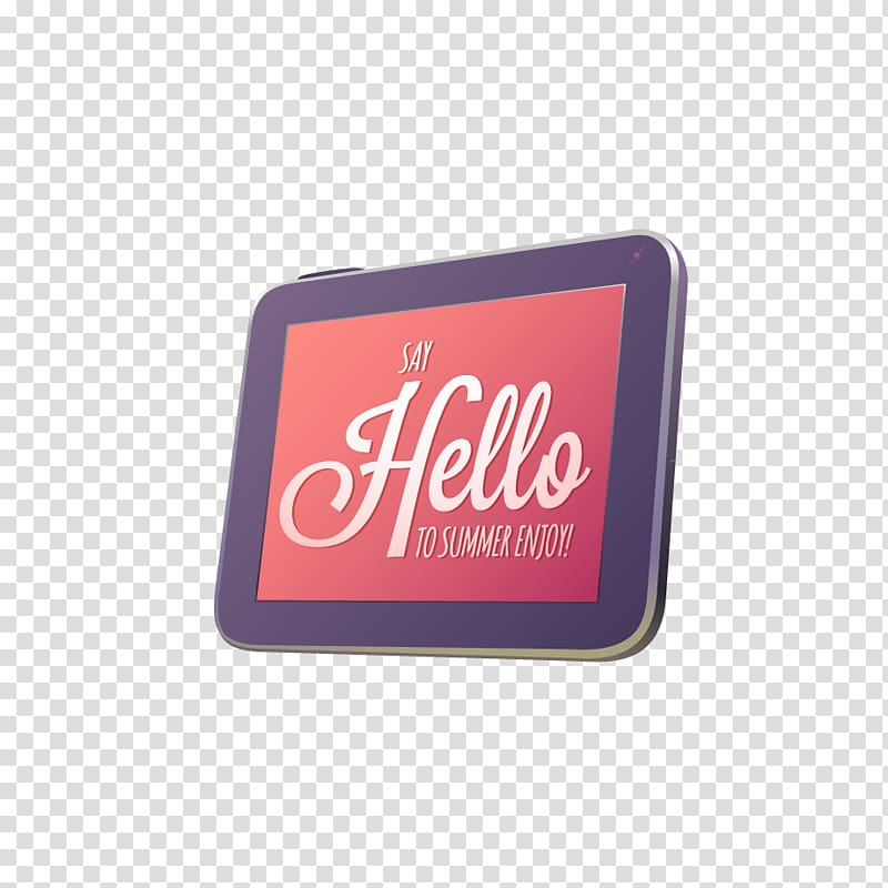 Summer Adobe Illustrator, Tablet transparent background PNG clipart