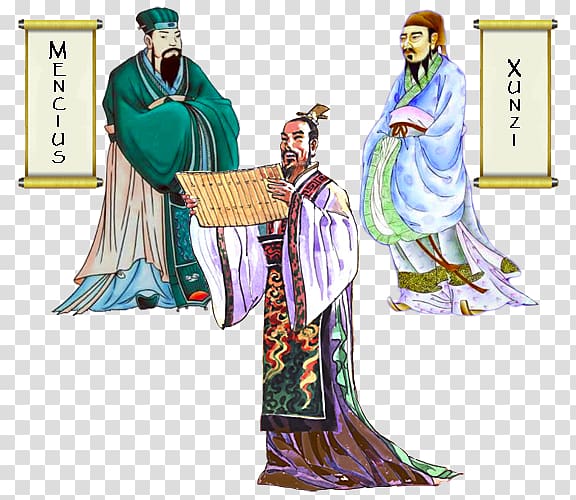 Religion Neo-Confucianism Xunzi Taoism, confucius and mencius transparent background PNG clipart