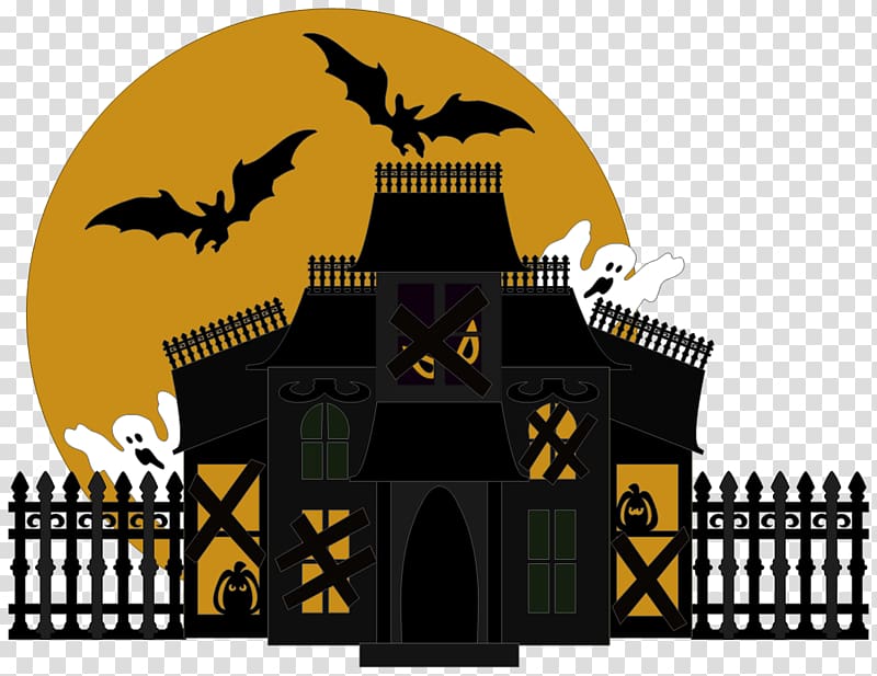 Halloween, Halloween House transparent background PNG clipart