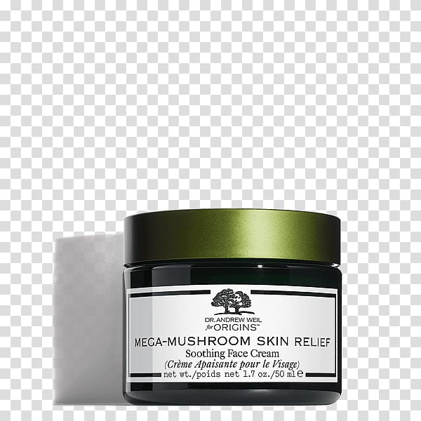 Origins Dr. Andrew Weil for Origins Mega-Mushroom Skin Relief Soothing Treatment Lotion Dr. Andrew Weil for Origins Mega-Mushroom Skin Relief Soothing Face Cream Skin care, cordyceps transparent background PNG clipart