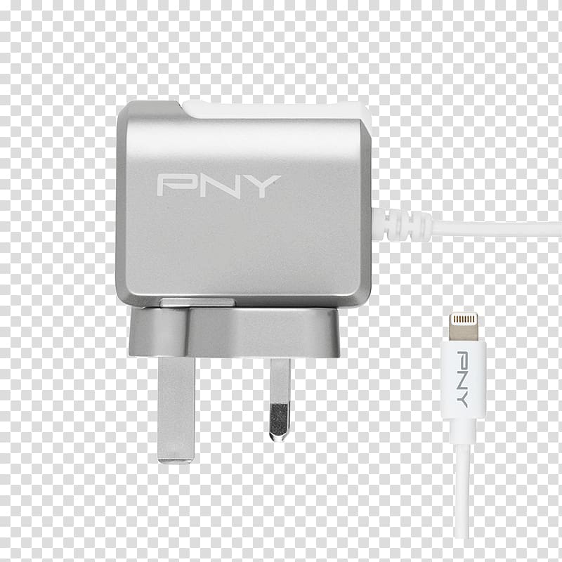 Adapter Battery charger Computer hardware PNY Technologies Tablet Computer Charger, wall charger transparent background PNG clipart