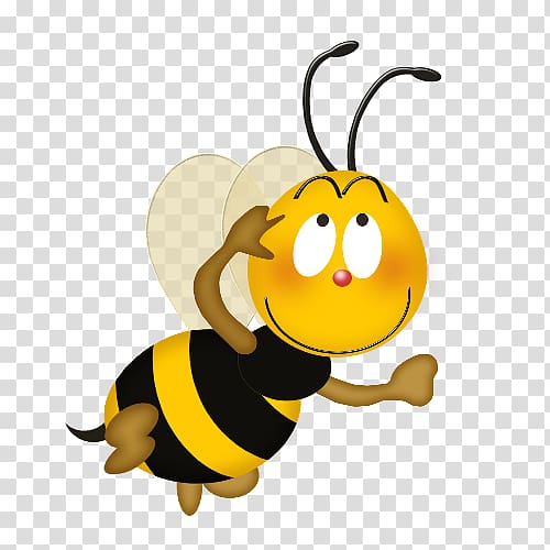 Honey bee Varroa destructor Insect, Cartoon Beehive transparent background PNG clipart