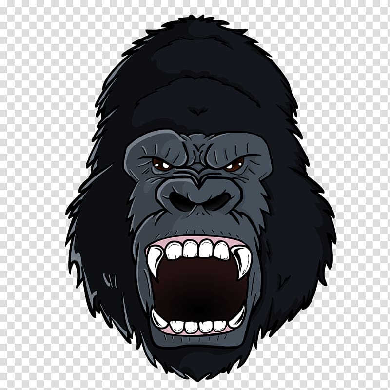 gorilla illustration, Gorilla Samsung Galaxy S8 Ape Cartoon, gorilla transparent background PNG clipart