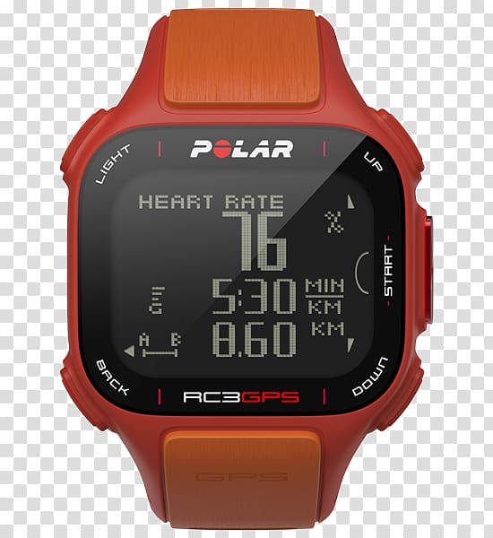 GPS Navigation Systems Polar RC3 GPS Polar Electro Activity Monitors Heart rate monitor, heart rate sensor sports transparent background PNG clipart