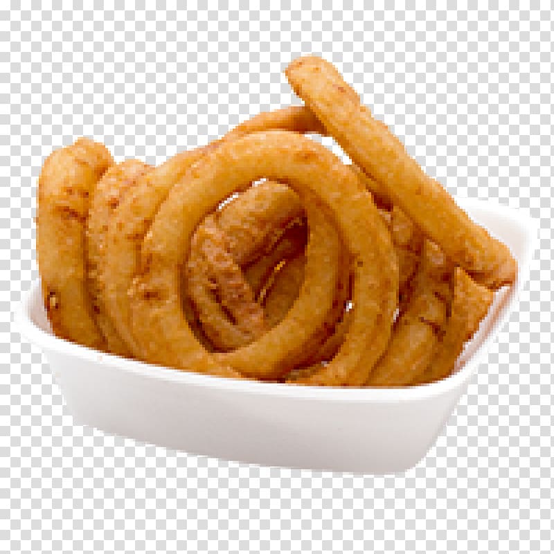 French fries Onion ring Junk food Hamburger Buffalo wing, onion rings transparent background PNG clipart