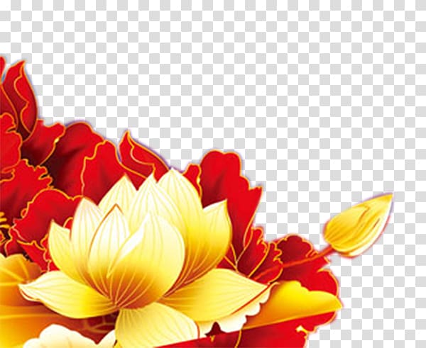 Moutan peony National Day of the Peoples Republic of China, National Day Peony element transparent background PNG clipart