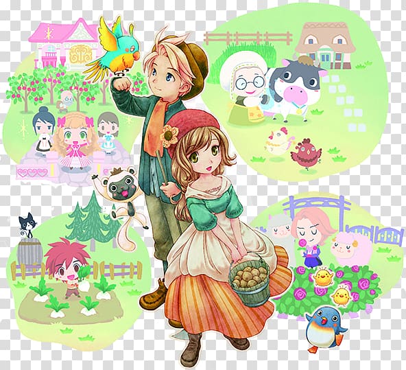 Story of Seasons: Trio of Towns Rune Factory: A Fantasy Harvest Moon Harvest Moon: The Tale of Two Towns, holi transparent background PNG clipart