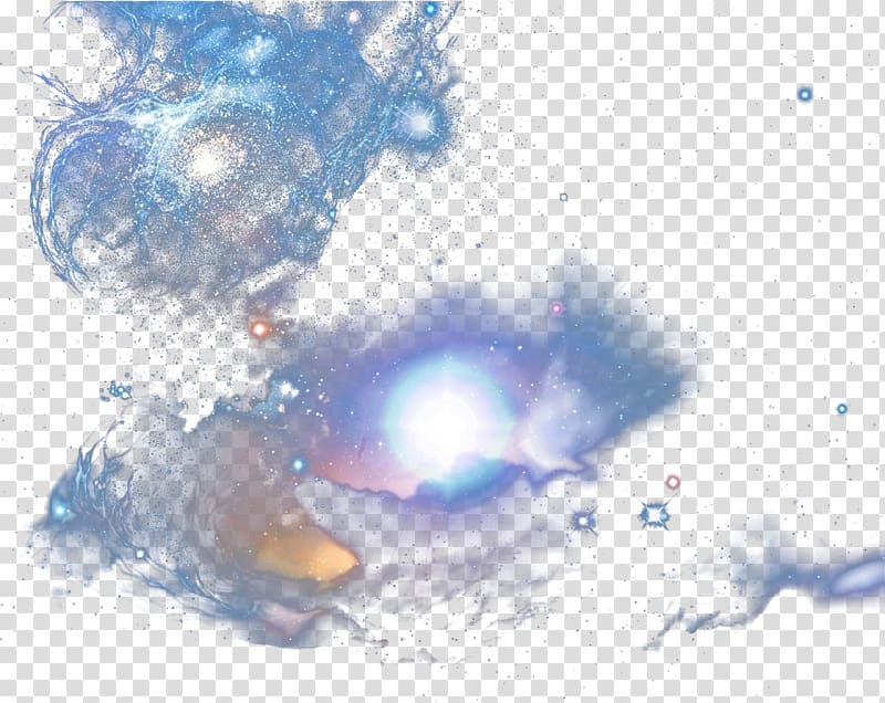 Blue Sky Illustration, Irregular galaxy map transparent background PNG clipart