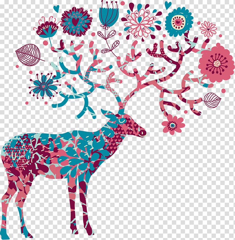 Reindeer Chital, elk transparent background PNG clipart