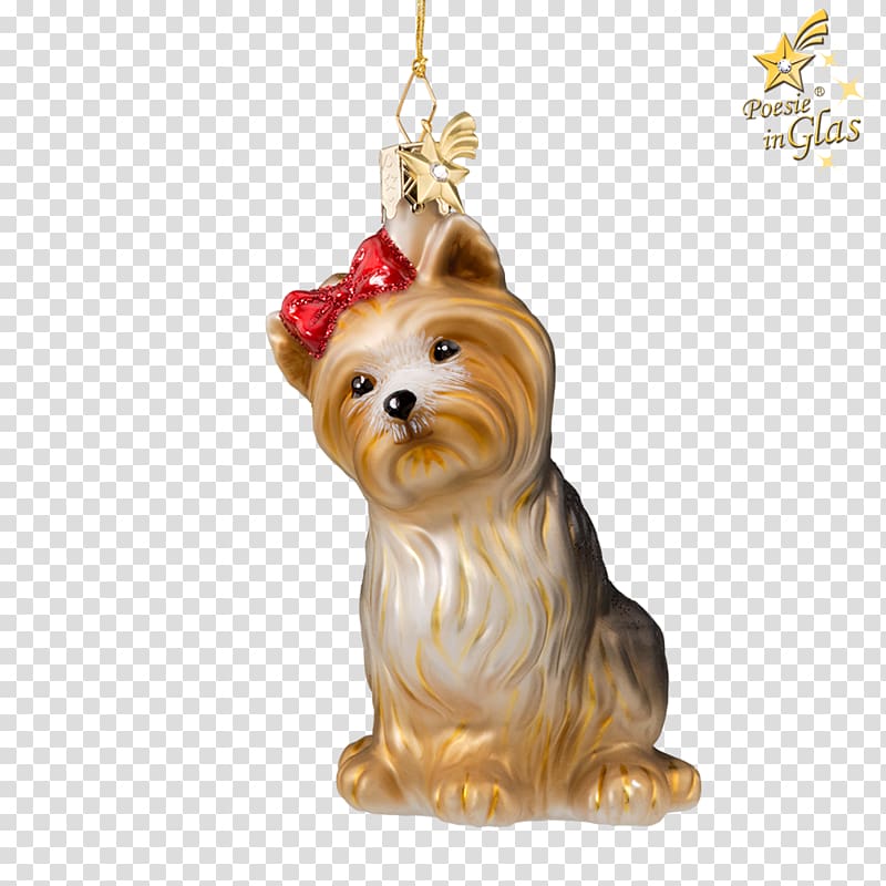 Yorkshire Terrier Cairn Terrier Christmas ornament Rothenburg ob der Tauber Glass, glass transparent background PNG clipart