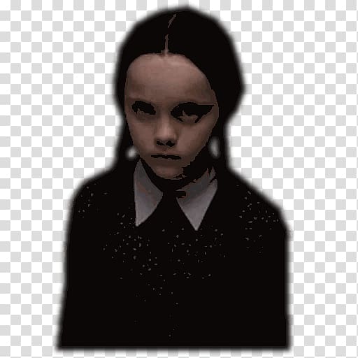 Wednesday Addams Telegram Sticker Charles Addams Outerwear, Wednesday Addams transparent background PNG clipart