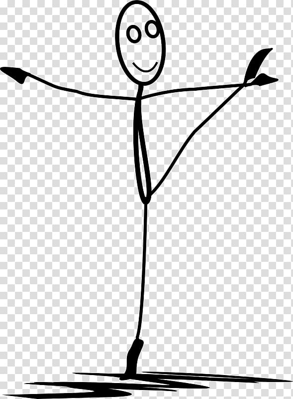 Stick figure Dance Art, ballet transparent background PNG clipart