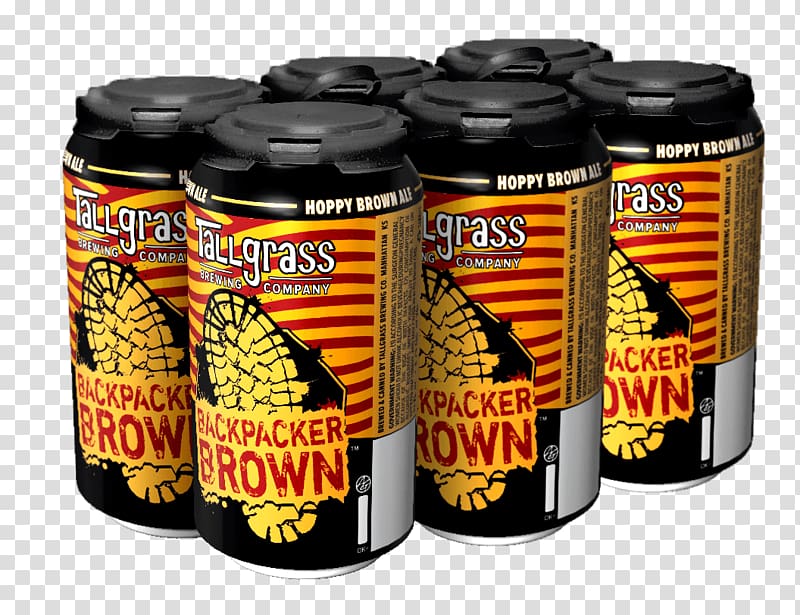 Tallgrass Brewing Co Beer Pale ale Brown ale, Beer pack transparent background PNG clipart