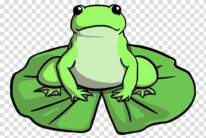 Frog Amphibian Drawing , Cartoon Frog On Lily Pad transparent background PNG clipart