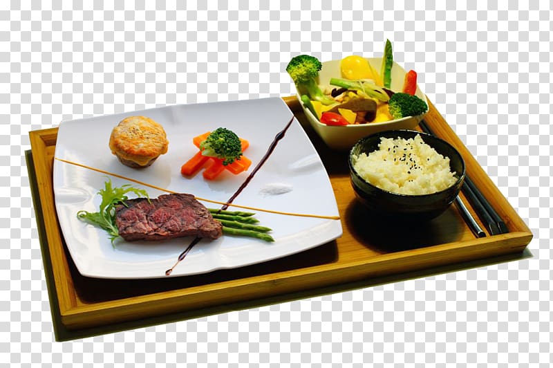 Hors d\'oeuvre Japanese Cuisine Plate lunch Kobe beef, coffee steak transparent background PNG clipart