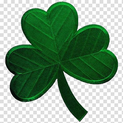 Ireland Shamrock Embroidered patch Iron-on Clover, irish transparent background PNG clipart