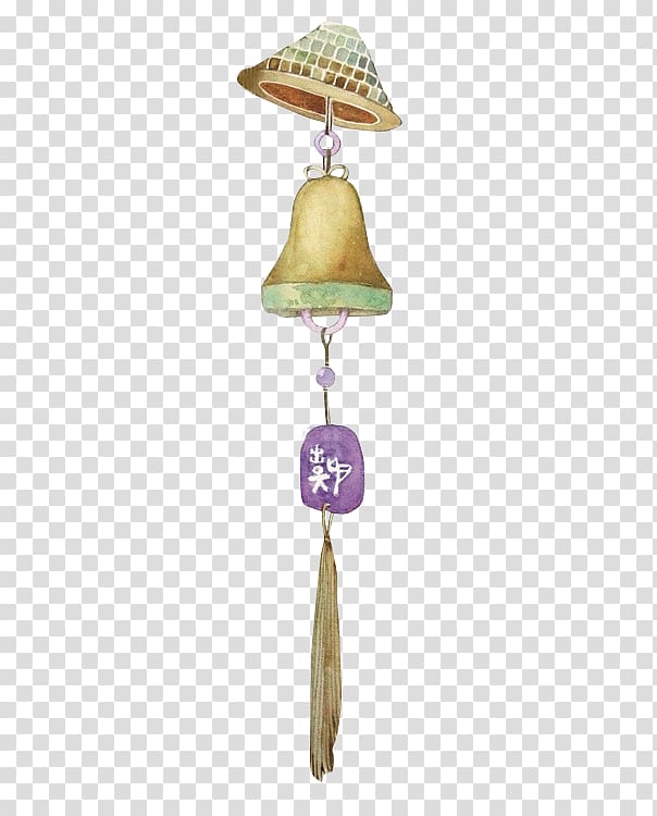 Wind chime Icon, Japanese wind chimes transparent background PNG clipart