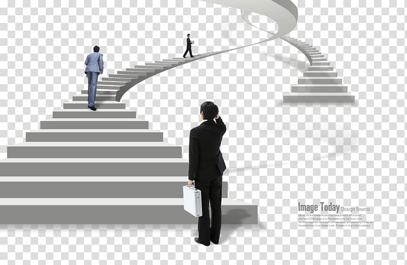 three people walking on stair, Ladder Stairs Material, People stairs transparent background PNG clipart