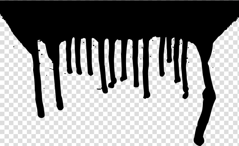 black illustration , Drip painting , drip transparent background PNG clipart
