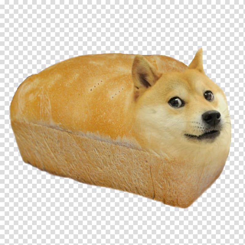 Brown bread, Doge Clicker Bread Loaf Dogecoin, dogs transparent ...