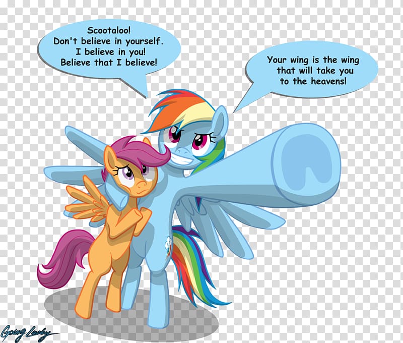 Rainbow Dash Pinkie Pie Scootaloo Pony Fan art, believe in yourself transparent background PNG clipart