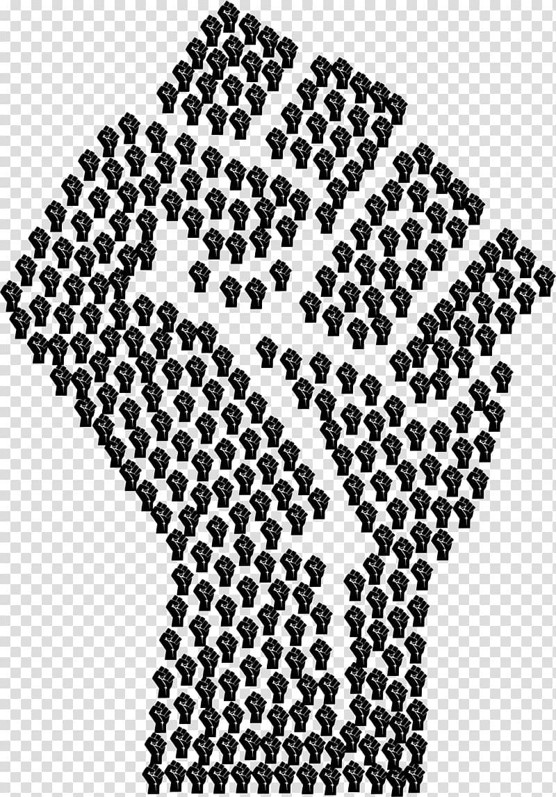 Raised fist Fractal , clenched fist transparent background PNG clipart
