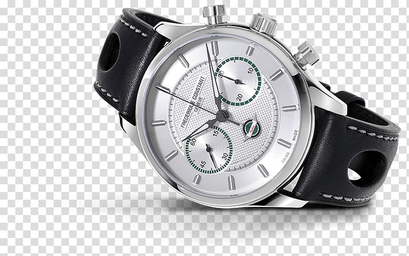 Frédérique Constant Watch Chronograph Clock Strap, watch transparent background PNG clipart