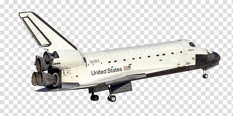 white and black U.S.A. NASA space shuttle, Airplane Space Shuttle Apollo program, Space Shuttle transparent background PNG clipart