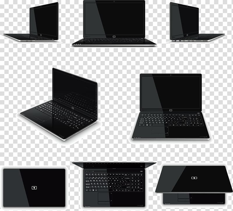 Laptop , Notebooks multi-faceted show renderings transparent background PNG clipart