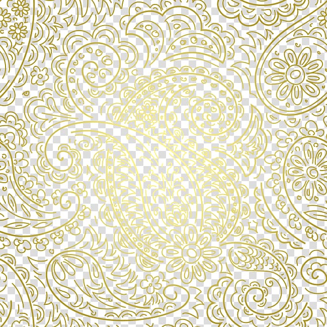 gold paisley illustration, Visual arts The arts Pattern, Gold pattern shading atmosphere transparent background PNG clipart