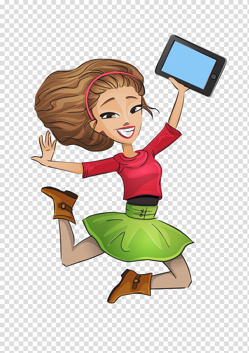 Happiness Girl Jumping Drawing, dancing women transparent background PNG clipart