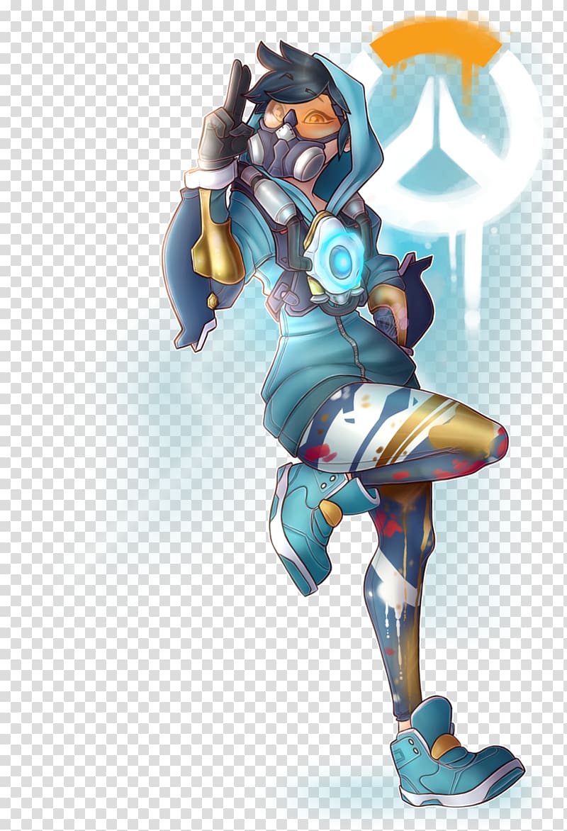 Overwatch Tracer Graffiti Mercy, graffitis overwatch transparent background PNG clipart