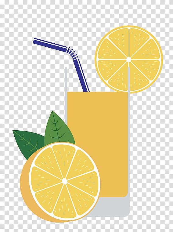 Orange juice Soft drink Orange drink Lemonade, Flat breeze orange juice soft drink illustrations transparent background PNG clipart