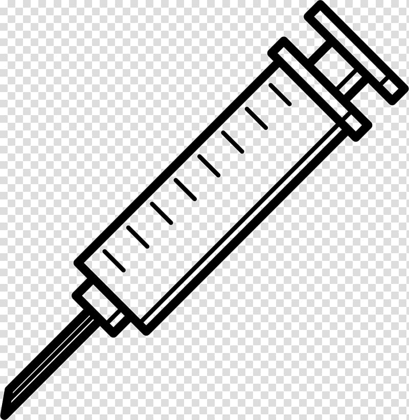 Hypodermic needle Injection Syringe Icon, Simple injection needle transparent background PNG clipart