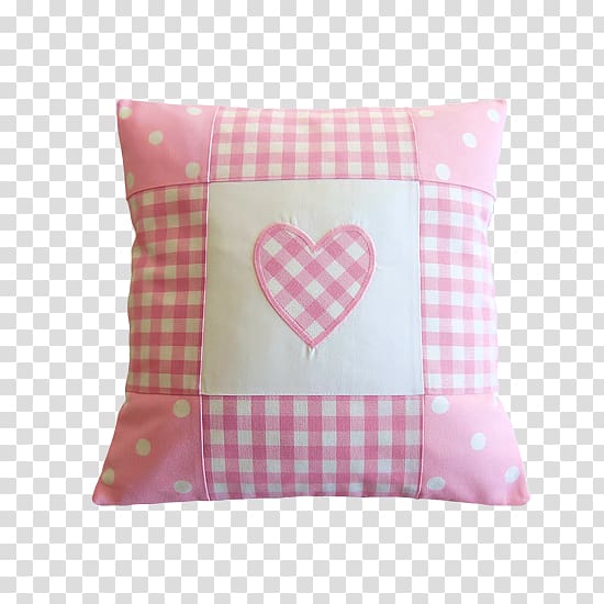 Pillow Cushion Cotton Dakimakura Textile, Love pink plaid pillow transparent background PNG clipart