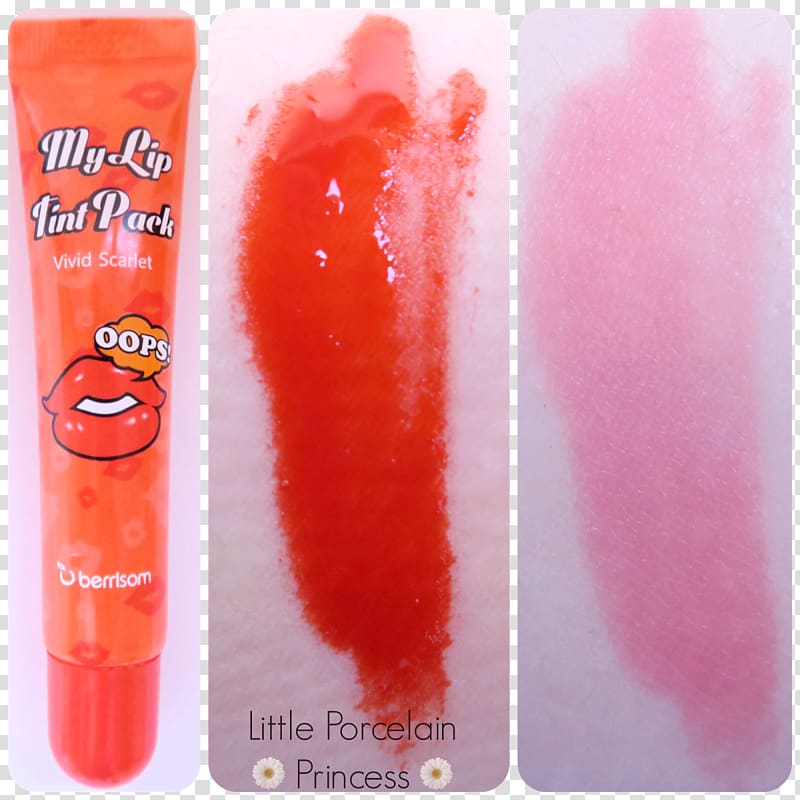 Lip stain Lip gloss Berrisom Oops My Lip Tint Pack Lip liner, lip tint transparent background PNG clipart