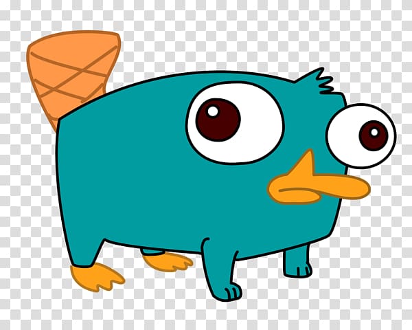 Perry the Platypus Phineas Flynn Ferb Fletcher, Cartoon Platypus transparent background PNG clipart