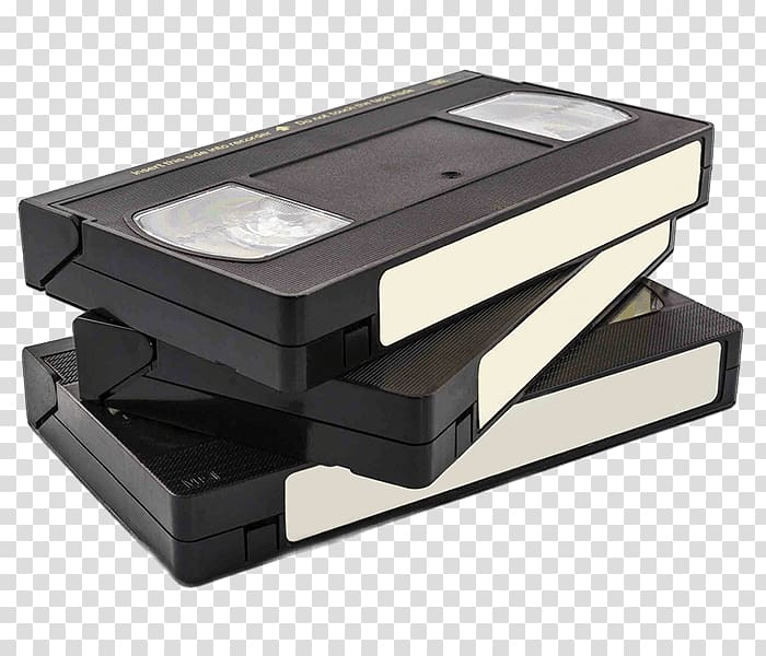 three black cassette tapes art, VHS Betamax Compact Cassette Videotape VCRs, audio cassette transparent background PNG clipart