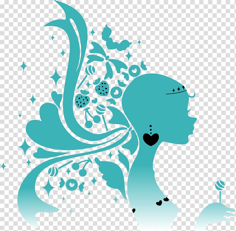 T-shirt Mother Guardian angel Love, Cartoon fashion girl silhouette transparent background PNG clipart