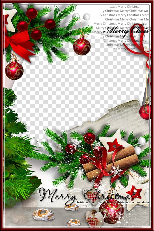 Christmas card New Year, Christmas background frame transparent background PNG clipart