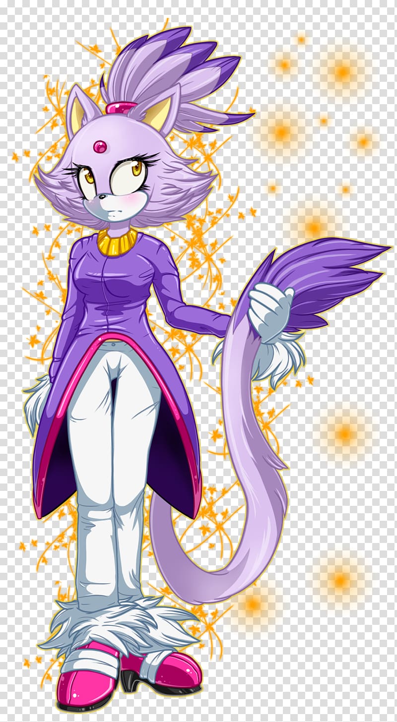Blaze the Cat Sonic the Hedgehog Drawing Illustration, Cat transparent background PNG clipart