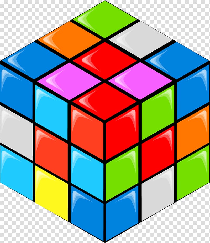 Rubiks Cube, Color Rubik\'s Cube transparent background PNG clipart