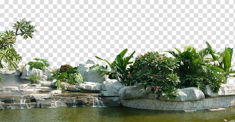 Garden Creativity , Lake Mountain Dan Yuanlin material transparent background PNG clipart
