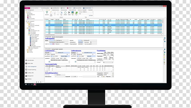 Computer program Transportation management system Customer relationship management Energy broker, logistics transport vehical transparent background PNG clipart